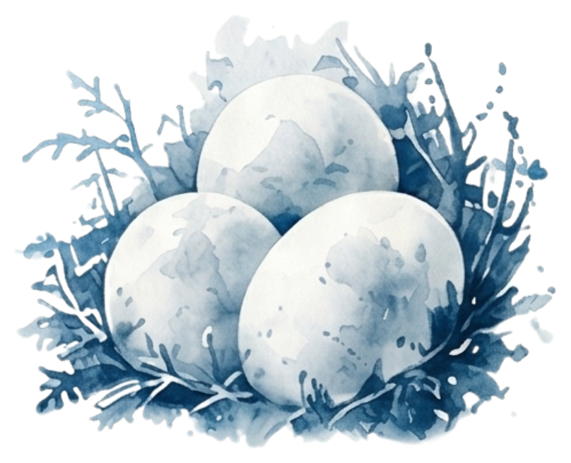 De Carne Farm Fresh Eggs Artisanal Illustration